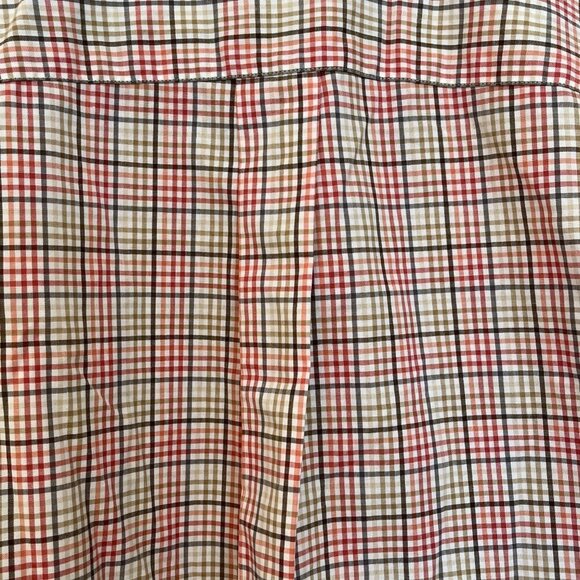 Jos. A. Bank Plaid Button Down Tailored Fit Shirt - Size Large - Picture 5 of 6